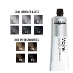 Tinte L'Oreal MAJIREL COOL INFORCED 50ml - Nº 7.13 Blond Cendré Doré