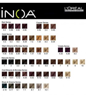 L'Oreal INOA Tinte Sin Amoniaco 60ml - Nº 10.12 Rubio Platino Ceniza Irisado