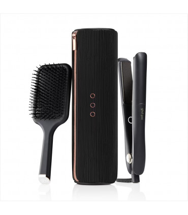 Plancha de pelo Chronos ghd blanca + Kit Resistente al Calor Negro